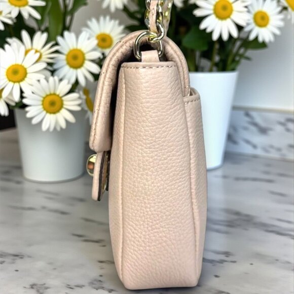 Karl Lagerfeld Paris Agyness Leather Turnlock Crossbody Bag - NWOT - Picture 7 of 17